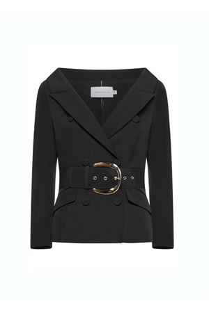 GIACCA CON AMPIO SCOLLO E CINTURA NERA  CPGI0140003 SIMONA CORSELLINI | Giacca | CPGI0140003